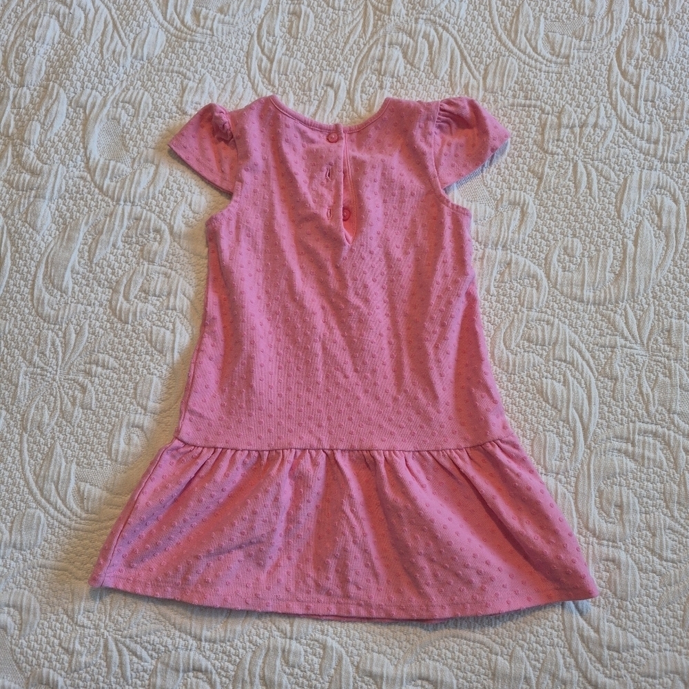 Janie and Jack girls size 12-18 months pink pink cap sleeve dress VGUC